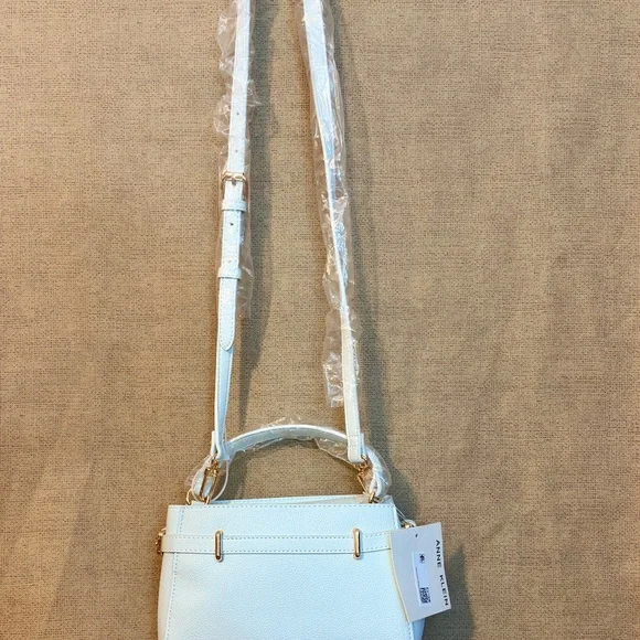 Anne Klein Elegant Belted Handbag - Mint - Picture 7 of 11